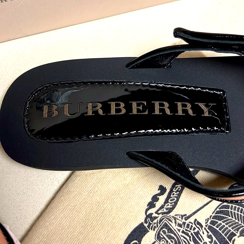 BURBERRY NOVA LANCASTER FLIP FLOP SIZE 38 NEW - Picture 5 of 9